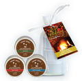 "Holiday Trio - 2 Oz. Holiday Candles in Organza  Bag EB-HSCH221T"