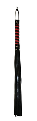 "Sex and Mischief Stripe Flogger - Red and Black SS100-45"
