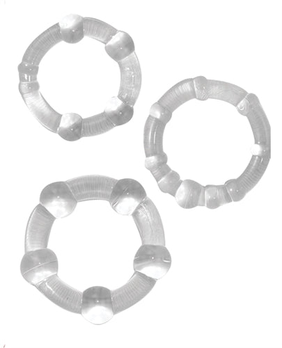"Ram Beaded Cockrings - Clear NW2485-1"