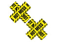 "Hot Mess X Blacklight Lemon Fruitella Nipztix Nipple Cover Pasties NN-BHM-XF-LFR"