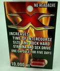 "X Sexual Male Enhancement 10,000 Mg Single Pack PS-X-E"