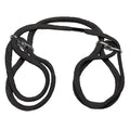"Japanese Style Bondage - Cotton Wrist or Ankle  Cotton Cuffs - Black DJ2103-07-CD"