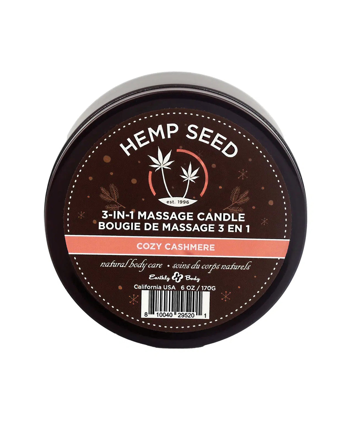 "3-in-1 Massage Candle - 6 Oz. - Cozy Cashmere EB-HSCH022A"