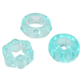 "Crystal Jellies - Performance Ring Set Teal DJ0291-09-CD"