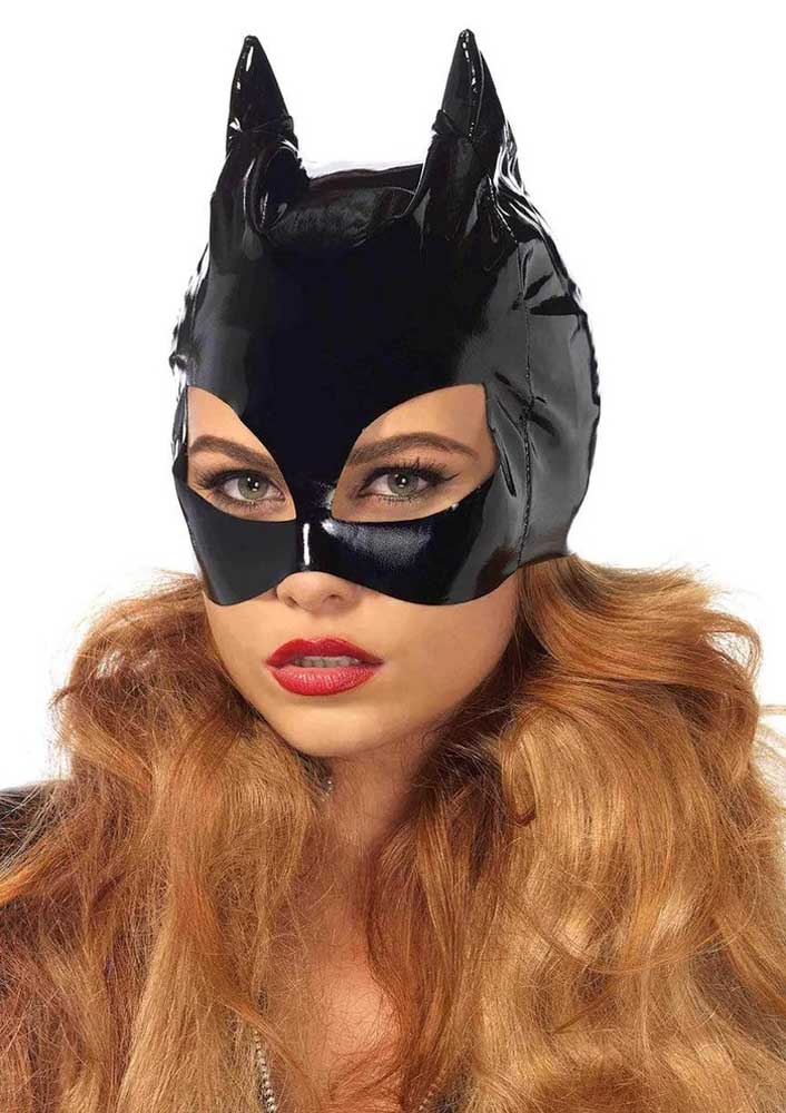 "Vinyl Cat Mask - Black LA-V1013"