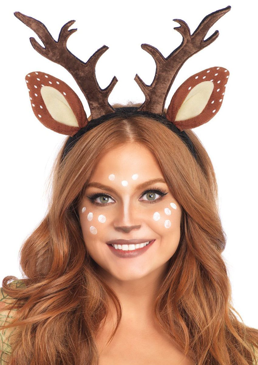 "Fawn Ear Antler Animal Costume Headband LA-A2825"
