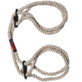 "Kink - Hogtied - Bind & Tie - 6mm Hemp Wrist or  Ankle Cuffs - Natural DJ2404-60-CD"