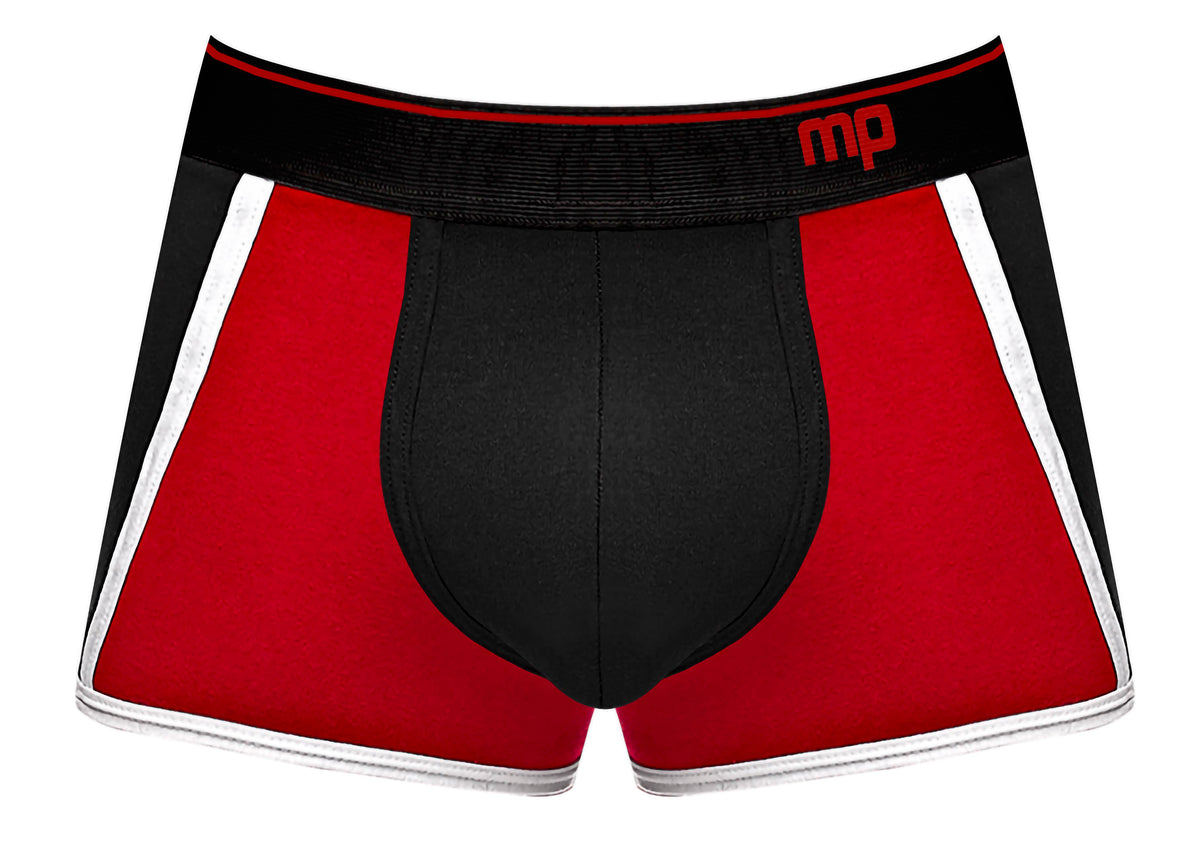 "Retro Sport Panel Short - Large - Black/ Red MP-155265BRLG"