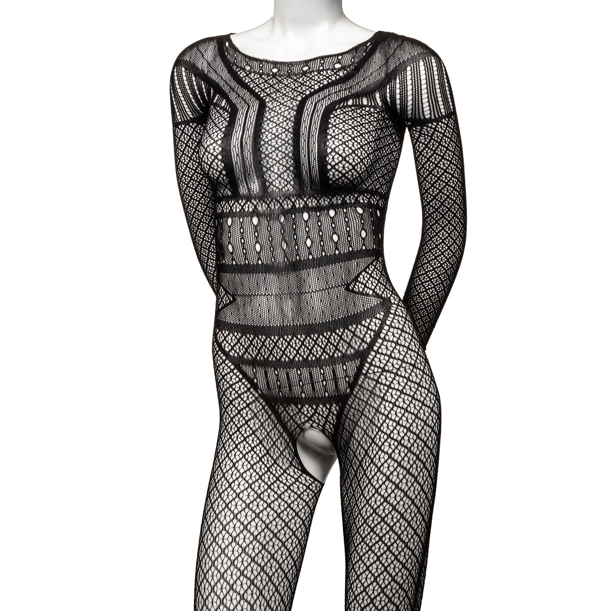 "Scandal Plus Size Full Length Lace Body Suit - Plus Size - Black SE2711853"