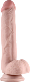 "Get Lucky Real Skin 9 Dual Layer Dildo Beige TMN-GL-2468"