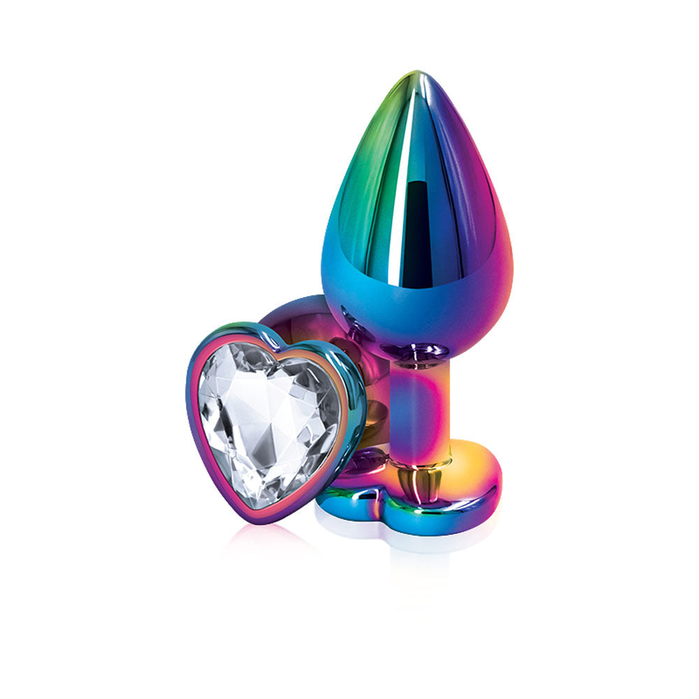 "Rear Assets - Multicolor Heart - Medium - Clear NSN0962-21"