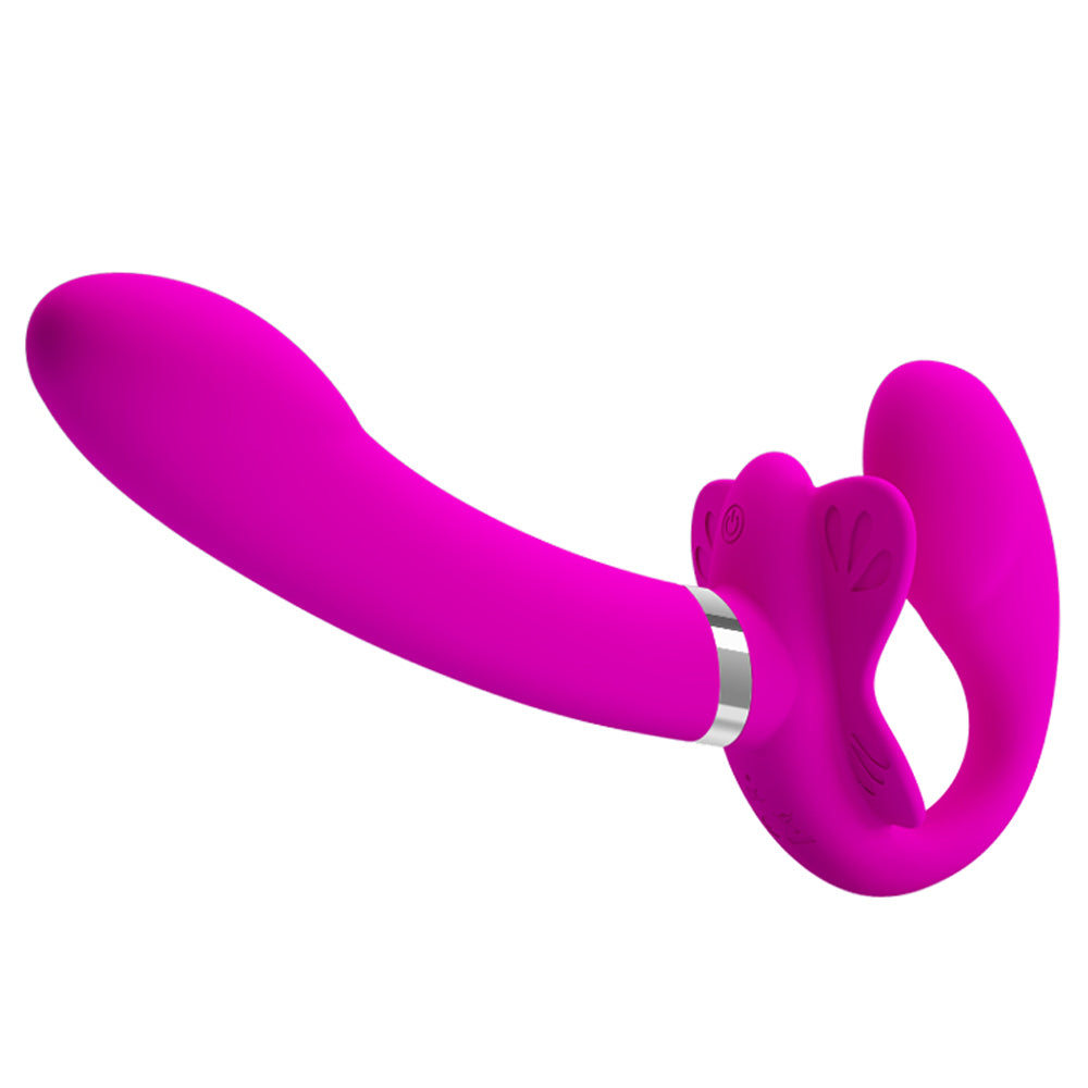 "Pretty Love Valerie Strapless Strap on - Fuchsia BI-BW022061"