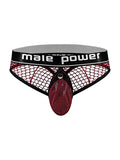"Cock Pit Net Cock Ring Thong - S/ M - Burgundy MP-410260BNSM"