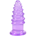 "Crystal Jellies - Anal Twist - 5 Inch Purple DJ0289-09-CD"