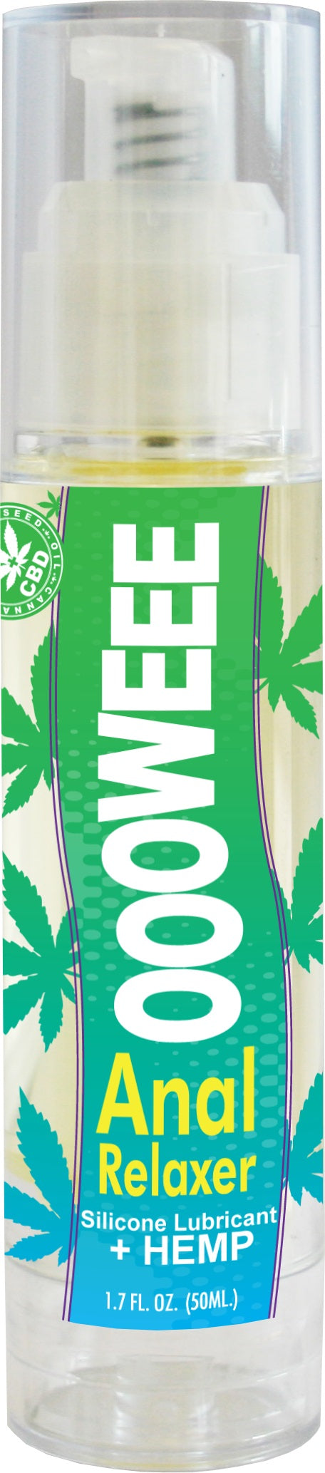 "Oooweee Anal Relaxer Silicone Lubricant Plus Hemp - 1.7 Fl. Oz. / 50 ml BA-OWE17"