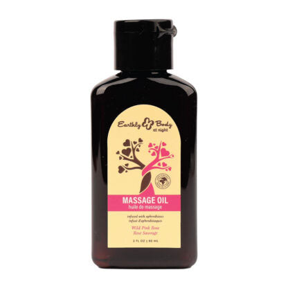 "Hemp Seed at Night Massage Oil Aphrodisiac Collection Wild Pink Rose 2oz 60ml EBBNMAS232"