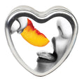 "Edible Heart Candle - Peach - 4 Oz. EB-HSCK006"