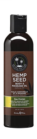"Hemp Seed Massage and Body Oil - Nag Champa - - 8 Fl. Oz./ 237ml EB-MAS009"