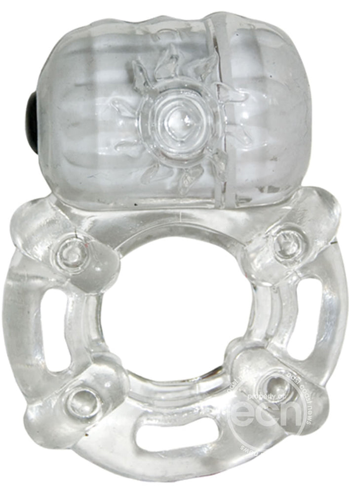 "The Macho Crystal Collection Pulsating Erection Keeper - Clear NW2238"