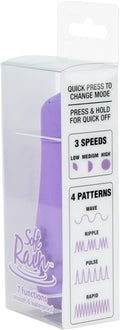 "Soft Rain Power Bullet 3 Inch Breeze Coated 7  Function - Lavender BMS5318-3"