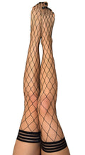 "Michelle - Fishnet Thigh High - Size a - Black KX-1324A-BLK-A"