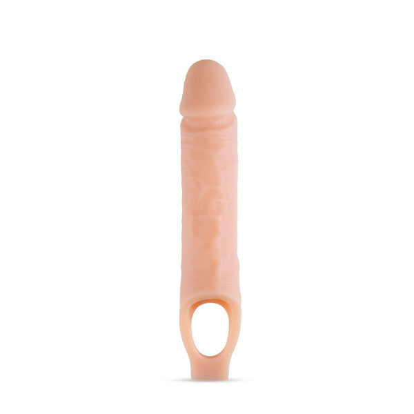 "Performance Plus - 10 Inch Silicone Cock Sheath Penis Extender - Vanilla BL-22593"