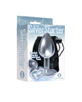 "The 9's the Silver Starter Heart Bejeweled Stainless Steel Plug - Diamond ICB2611-2"