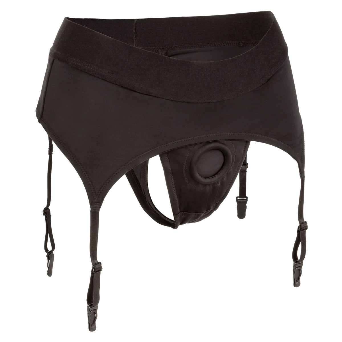 "Boundless Thong With Garter - S/m - Black SE2701183"