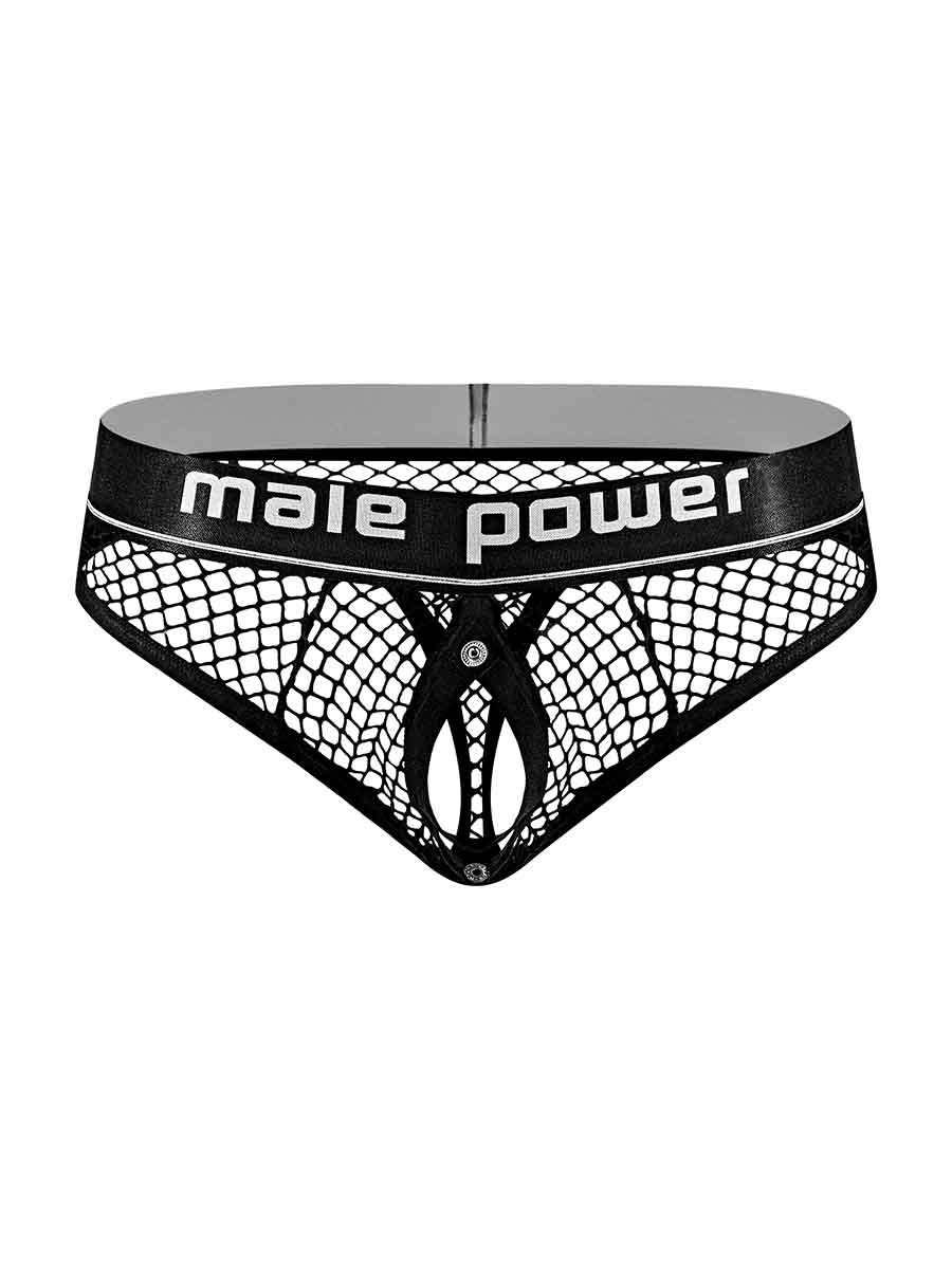 "Cock Pit Net Cock Ring Thong - L/ XL - Black MP-410260BKLX"