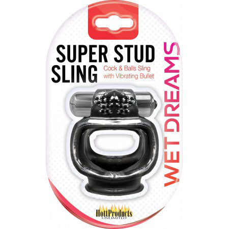 "Wet Dreams Super Stud Sling - Black HTP2935"