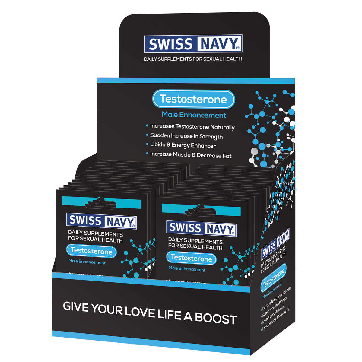 "Swiss Navy Testosterone Male Enhancement 24 Ct Display MD-SNTEST24"