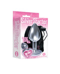 "The 9's the Silver Starter Heart Bejeweled Stainless Steel Plug - Pink ICB2609-2"