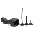 "10x Vibrating Penis Head Teaser With Urethral Sounds - Black TV-AG880"